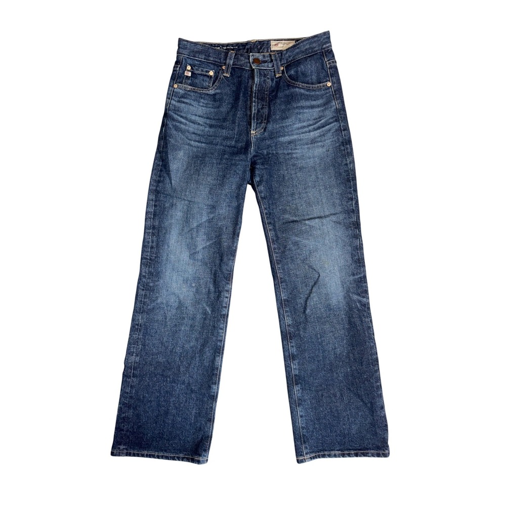 AG Adriano Goldschmied Kinsley High Rise Pop Crop Contour 360 Jeans Blue 26